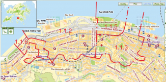 Figure 1 Area within the red polygon is the study area.